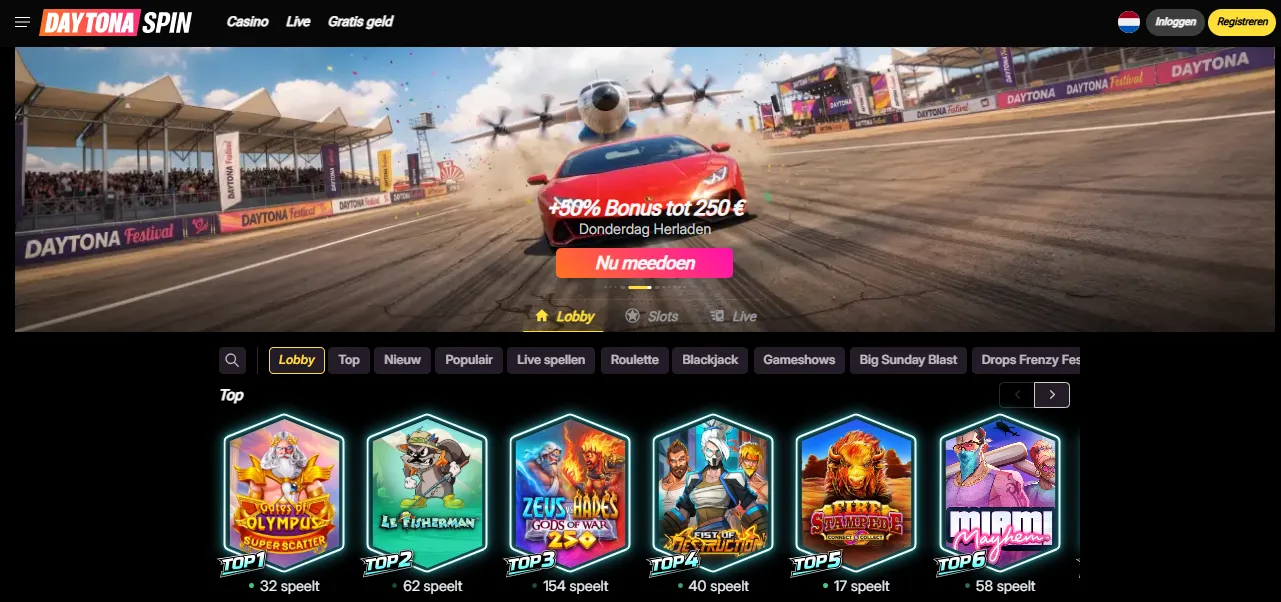 Beste spellen en jackpots bij top 10 online casino Nederland