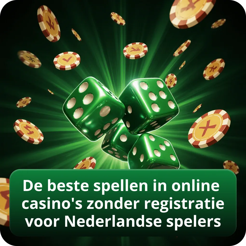 De beste spellen in casino zonder registratie voor Nederlandse spelers