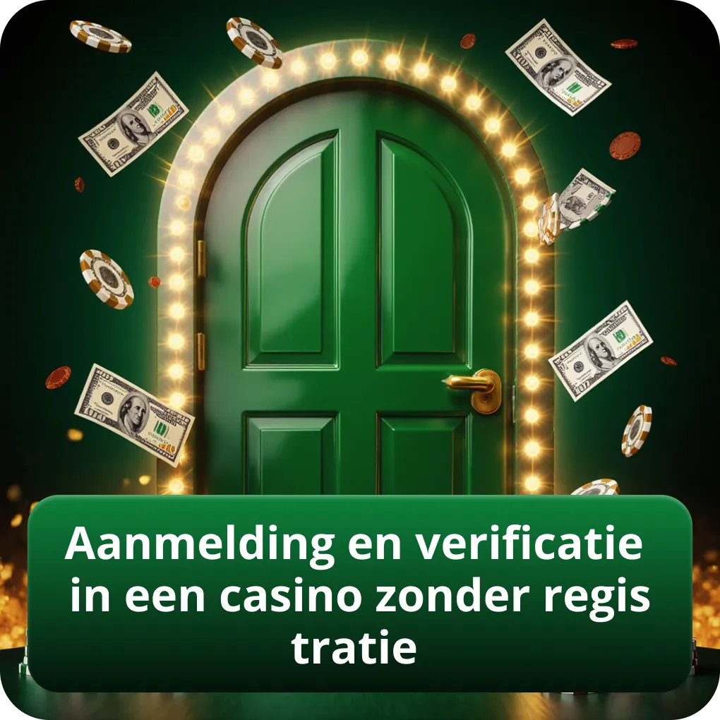 Aanmelding en verificatie in casino zonder registratie